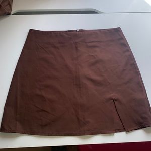 Brown mini skirt Small